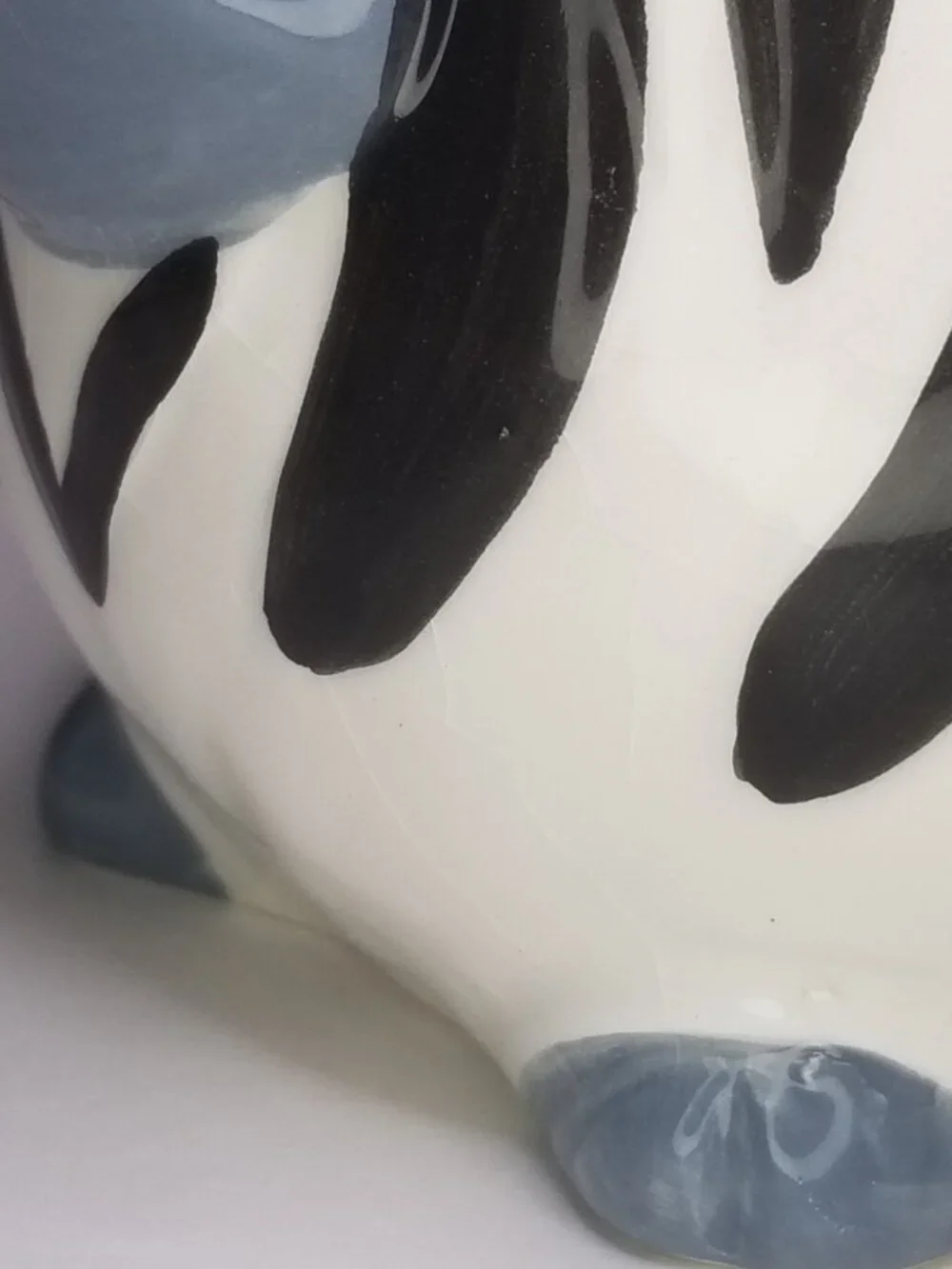 Pier 1 Imports Zebra Body Hand Painted Dolomite Mug - Limited Retired Design
